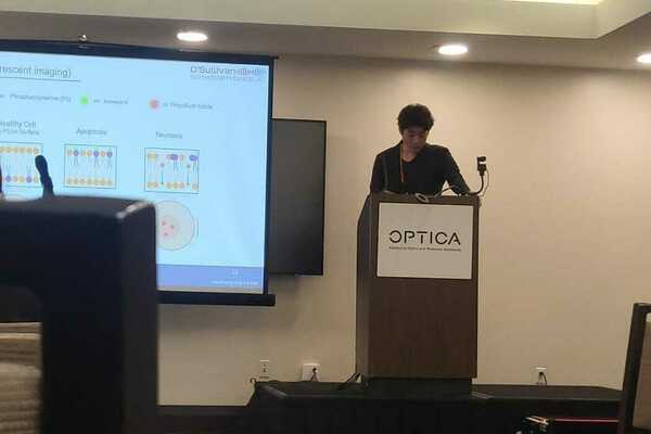 Sunghoon presents new device for targeted cancer treatment at Optica Biophotonics Congress